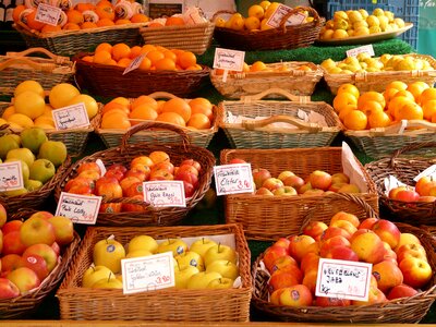 Apple fruit oranges photo