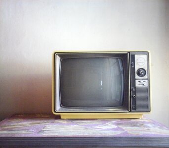 Tv vintage old photo