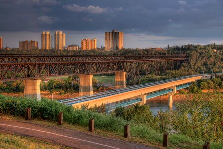 the High Level Bridge across the North Saskatchewan River photo
