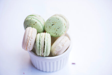 Colorful Pastel Macarons photo