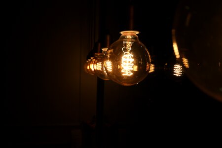 Light bulb night-time night view photo