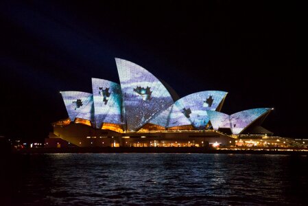 Australia vivid light show