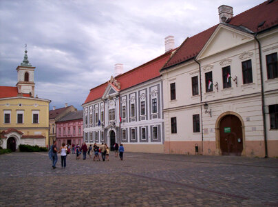 Holy Trinity Square in Veszprém, Hungary photo