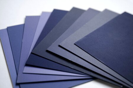 Blue carton paper photo
