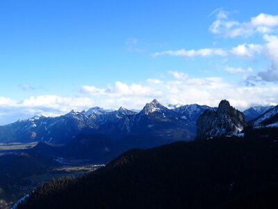 Alpine panorama tegelberg allgäu photo