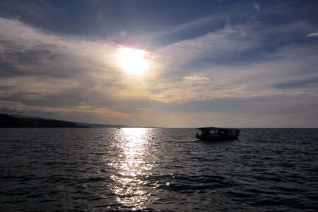 Lake boat ocean