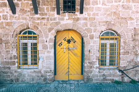 Doorway in Tel-Aviv, Israel photo