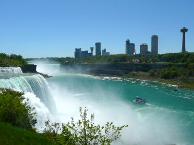 Niagara falls waterfall skyline photo