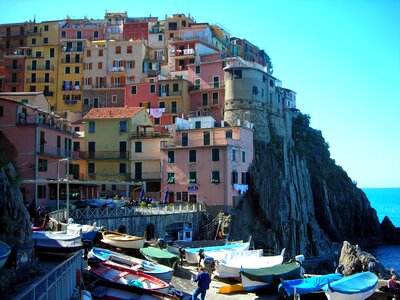 Italy coast boats photo