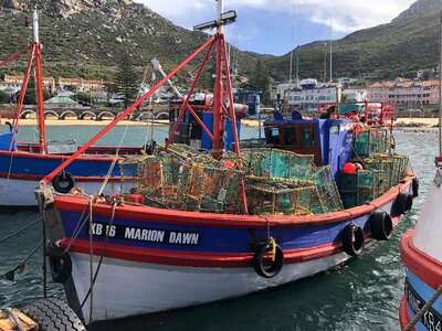 Boats colorful fishing boat photo