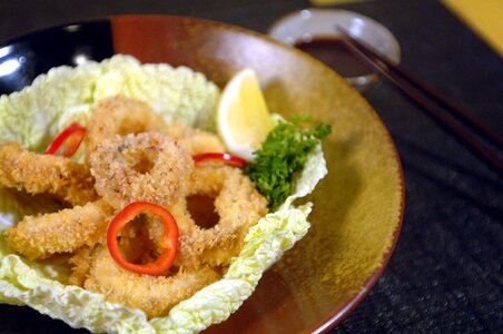 Japanese Food Appetizers Ika Ring Age