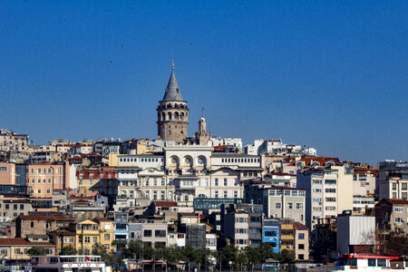 Galata Tower in Istanbul and city photo