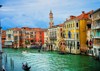 Gondola Canal in Venice, Italy photo