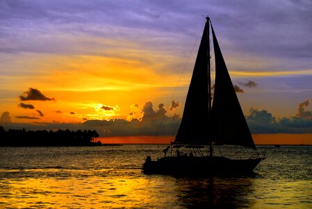 Ship candle canvas photo