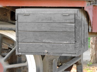 Box train wagon photo
