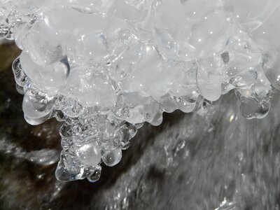 Ice crystals iced photo