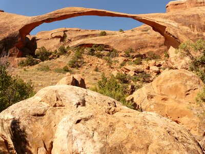 Utah moab stone arch