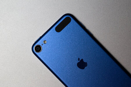 Isolated Blue iPhone photo