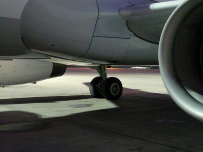 Aircraft wheels roll