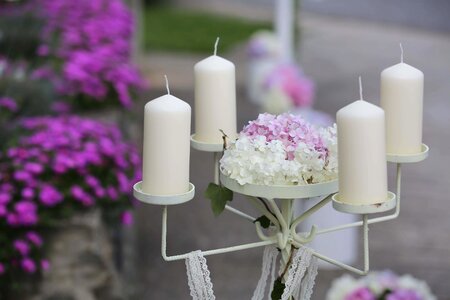 Candles cast iron ceremony photo