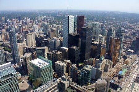 Skyline architecture view from the cn tower photo