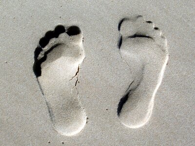 Footprint sand texture