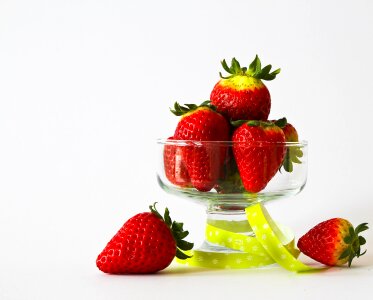 Red dessert decorated