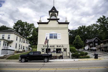 Village Hall in Downtown Deerfield