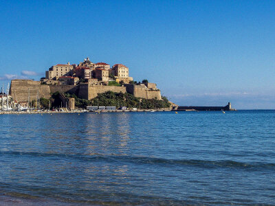 Calvi Zitadelle in Corsica, France photo