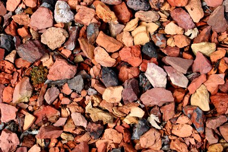 Colorful ground pattern