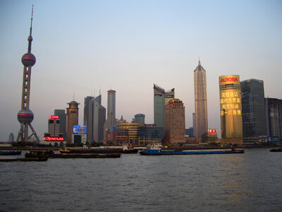 Fuller Skyline of Pudong, Shanghai, China photo