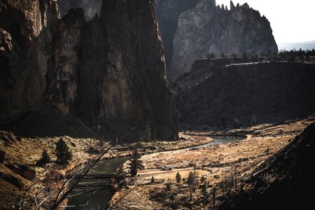 Canyon cliff landscape photo