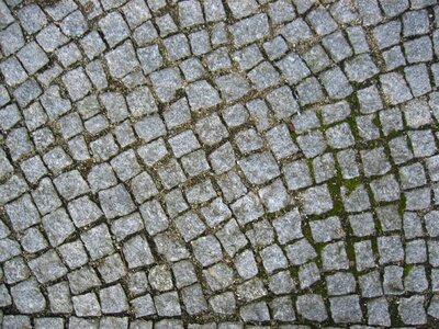 Gray paving paving stone photo