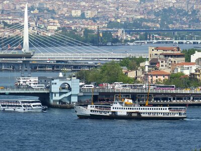 Shipping ship golden horn