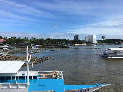 Boat in an island in Cebu Philippines