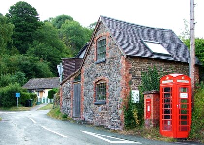 British telephone box photo