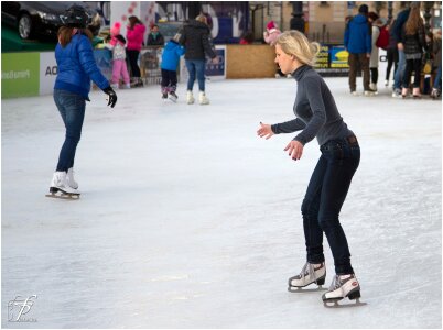 Figure skating winter sports people