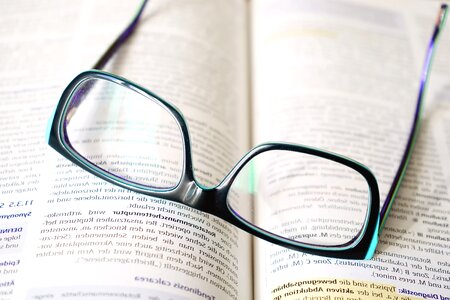 Book eyeglasses knowledge photo
