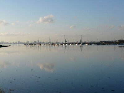Harbour city water peaceful