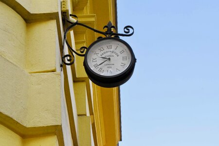 Analog Clock facade street photo