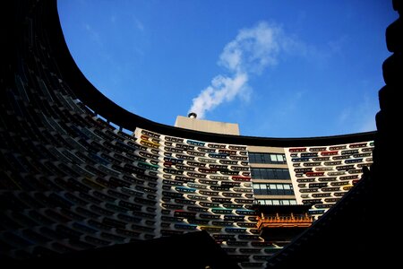 Round structure shadow photo