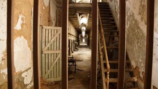 Stairs rust jail photo