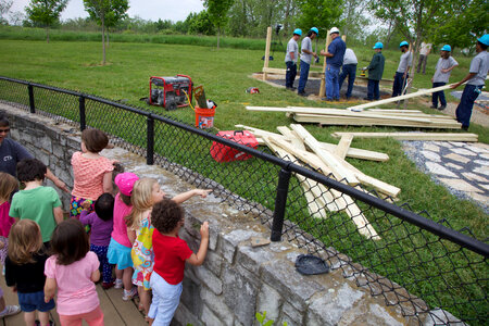 Construction of outdoor classroom-1