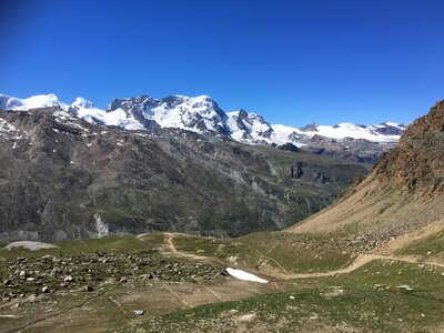 Trailing and hiking in the Alps and Zermatt Switzerland