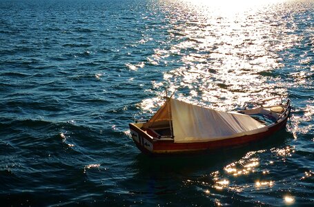 Ocean lake sailing photo