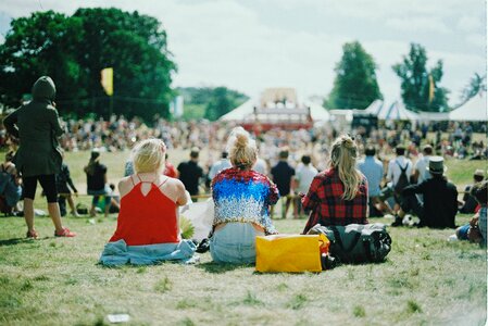 Audience of an Outdoor Festival photo