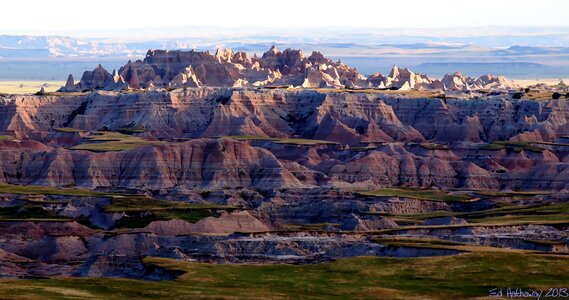Badlands geology landscape photo