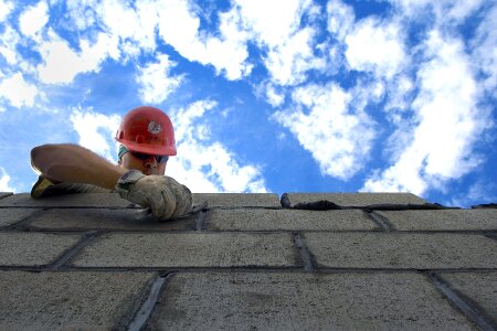 Man hardhat outside