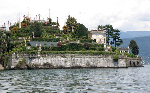 Borromeo Palace Island on Lake Maggiore, Italy photo