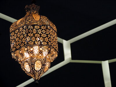 Arabesque baroque lamp photo
